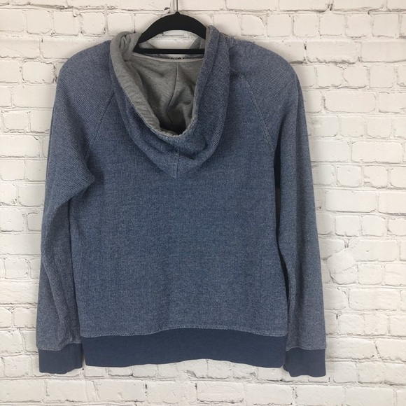 Vive Shirt Hoodie Sweatshirt Blue Front Pocket Sm - Picture 2 of 4